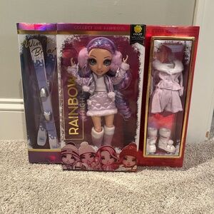 New in Box - Rainbow High Violet Willow Doll with Purple and White Outfit